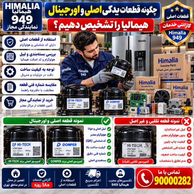 قطعات اورجینال هیمالیا, تشخیص قطعه اصل از تقلبی, خرید قطعات هیمالیا, هولوگرام هیمالیا